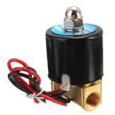 Válvula solenoide eléctrica de 1/4 de pulgada para agua, aire, gas, diésel, 12V «DC»