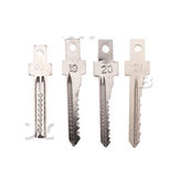 Set di 4 chiavi selezionatrici numerate 9# 19# 20# 21# per attrezzi per apertura serrature elettriche DANIU