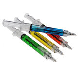 1Pcs Syringe Ballpoint Pen Random Color Needle Refill Ink Blue Bulk Novelty Blood Office School Funny Art Gift