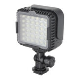 Lâmpada de vídeo portátil CN-LUX360 com 36 LEDs para câmeras Canon Nikon DV