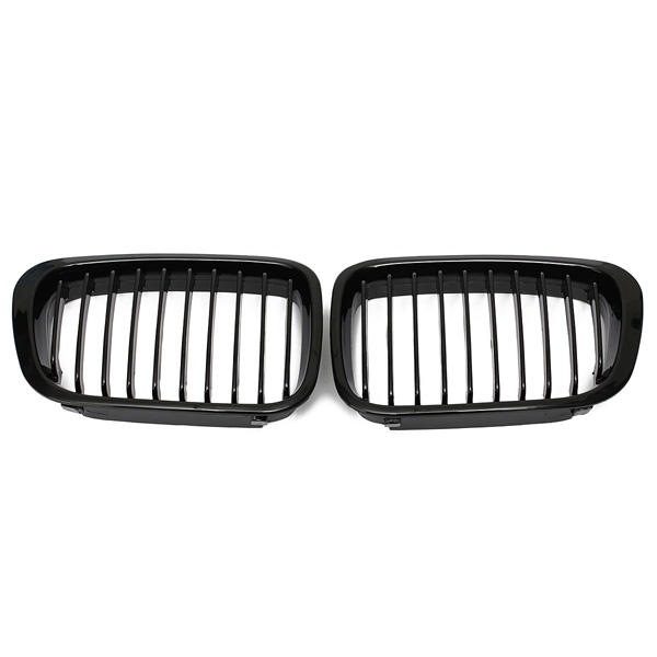 Gloss Black Grill Grille For BMW 3 Series E46 99-01 4Door 323 325