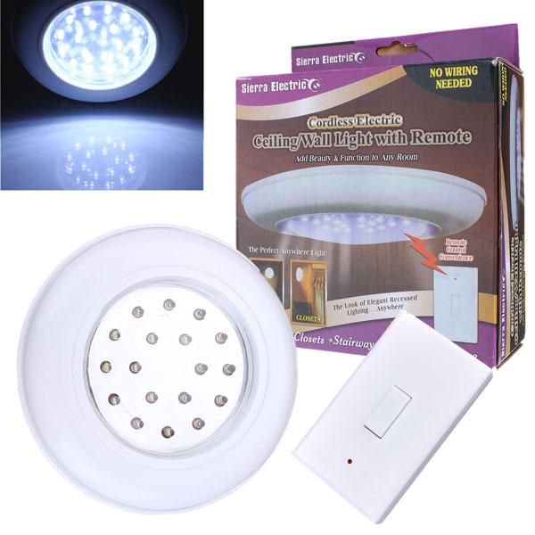 Battery Operated Wireless Led Night, Remote Control Led Ceiling Lights Battery Powered