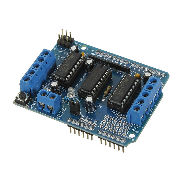 

5Pcs Motor Driver Shield L293D Module Duemilanove Mega UNO Geekcreit for Arduino - products that work with official Ardu
