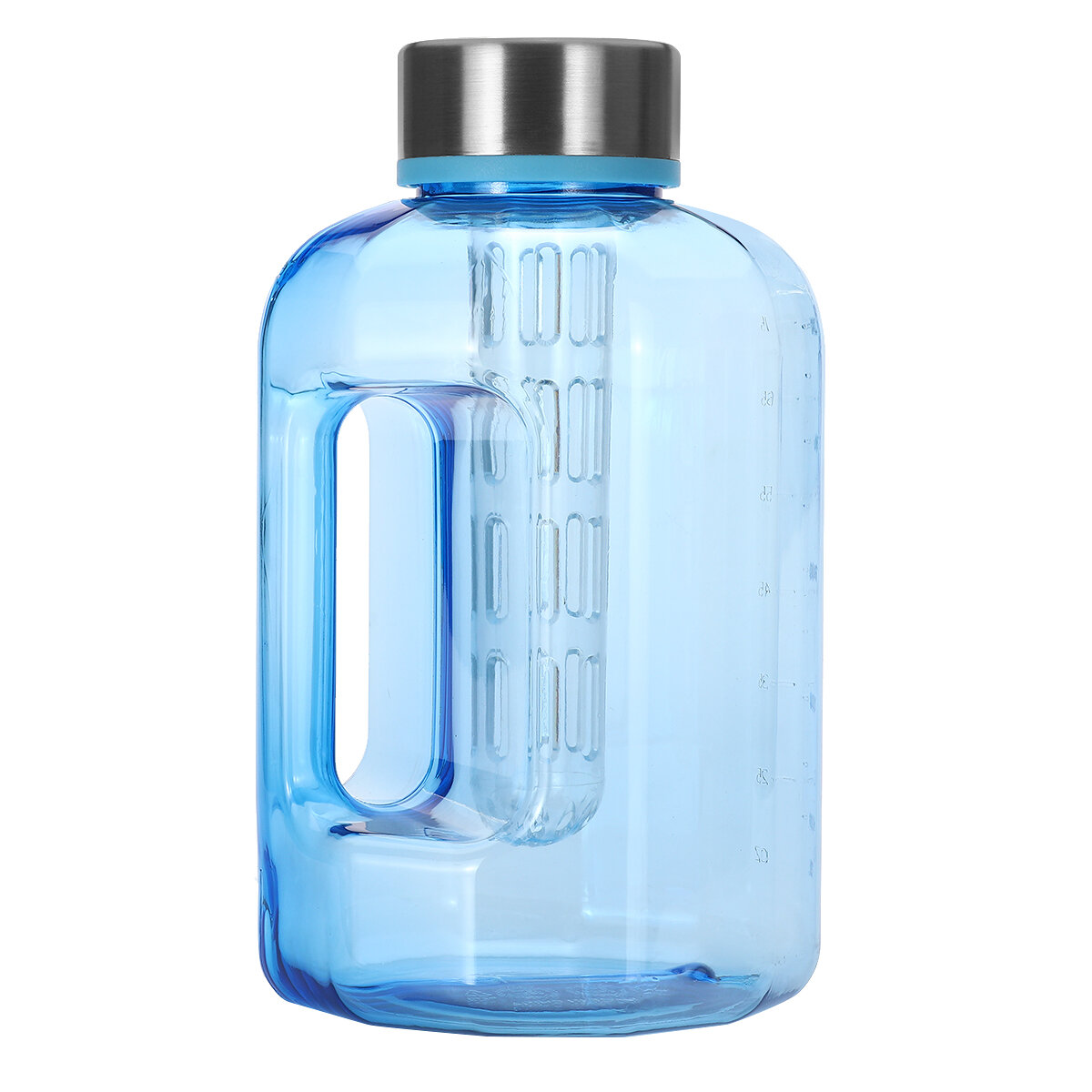 زجاجة ماء رياضية بسعة كبيرة 2.2 لتر / 84 أونصة بدون BPA مع غطاء للتدريب في الجيم والتنزه وركوب الدراجات.