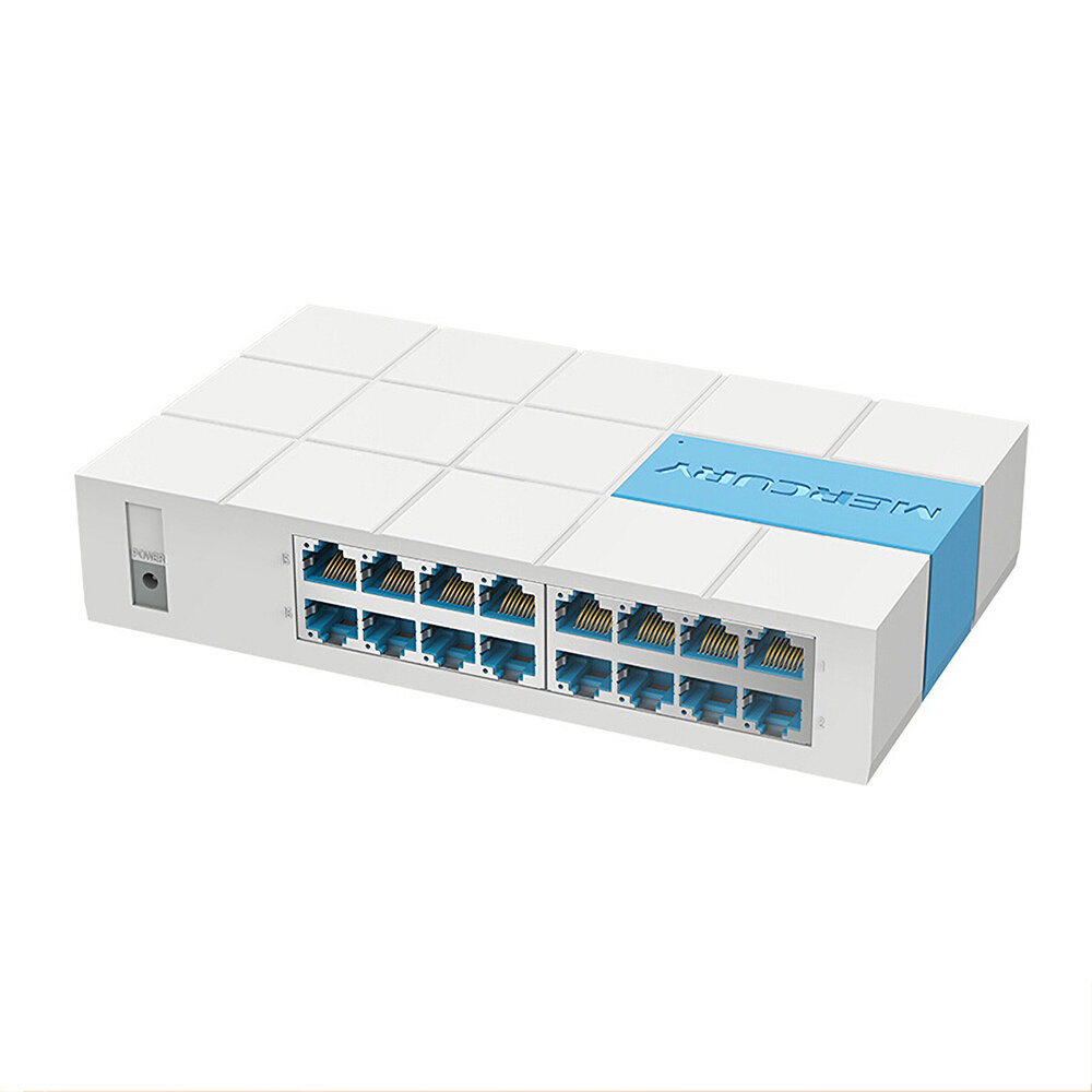 

16 Port 100M Ethernet Network Switch Splitter Hub Desktop Switch for Monitoring Enterprise Home S116M