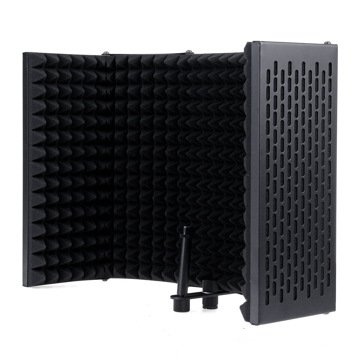 5 Panel Faltbares Studiomikrofon Isolation Shield Aufnahme Schalldämpfer Schaum Panel Support Halterung