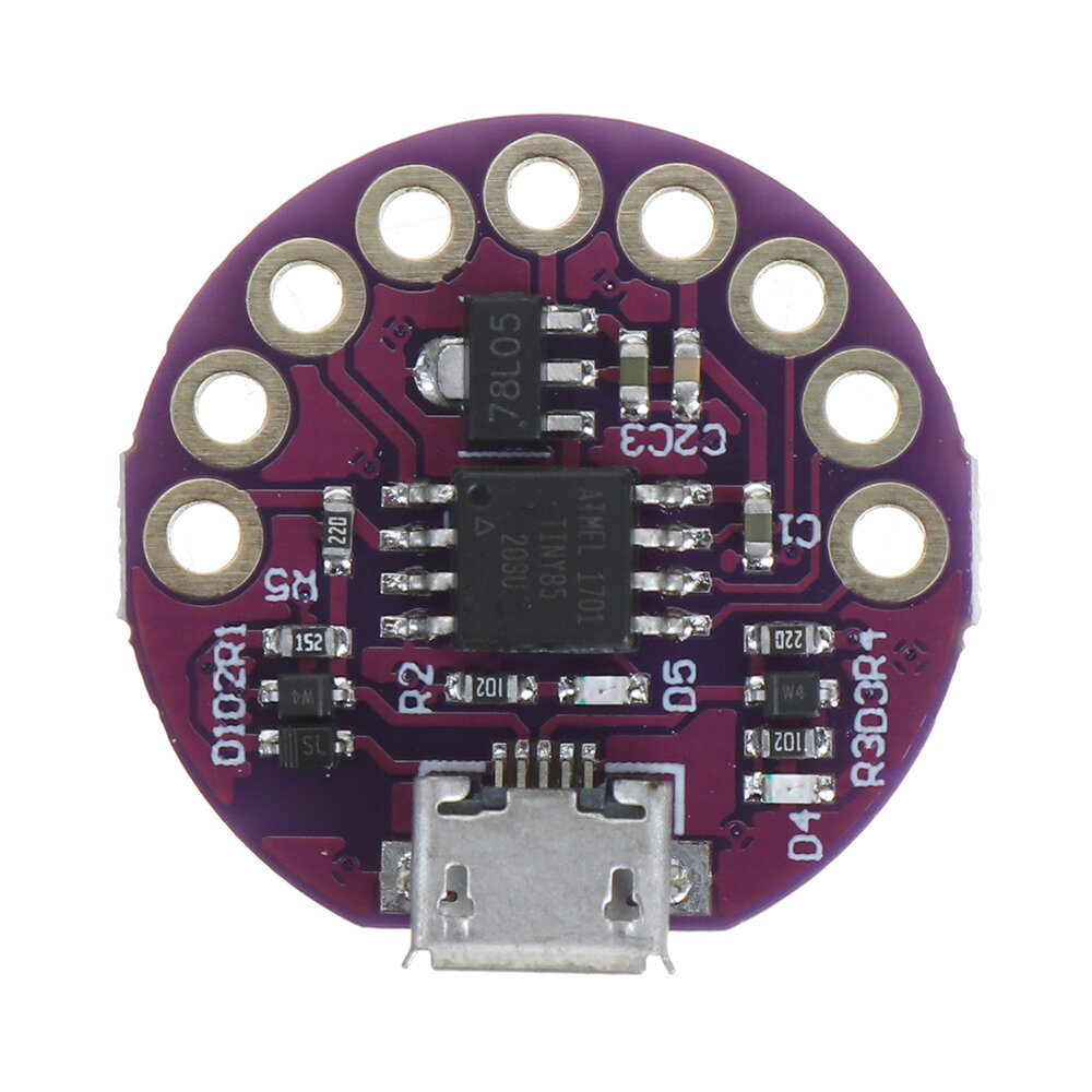 Micro USB LilyTiny LilyPad ATtiny85 Development Board Wearable Module Voor Programmeerbare SRAM Digi