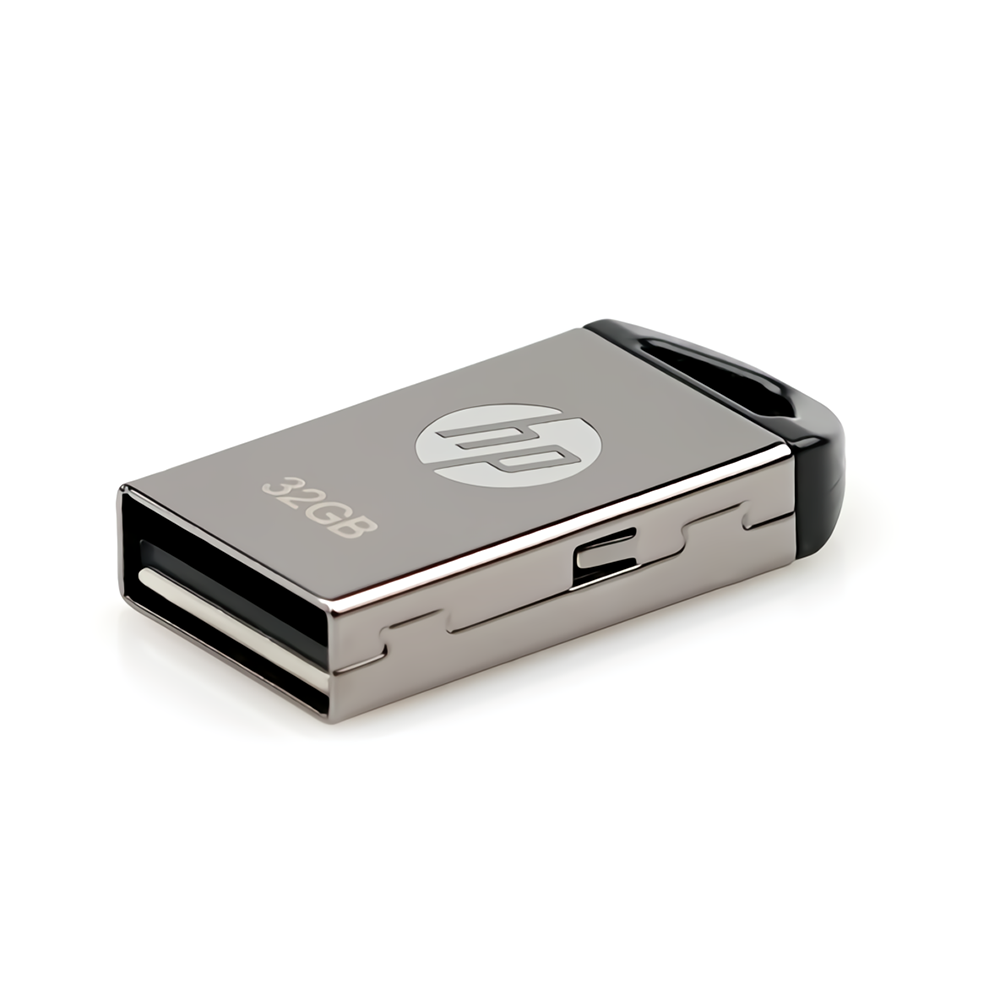 HP Mini Metalen USB2.0 Flash Drive Pendrive 64GB 32GB Flash Geheugenschijf USB Stick voor Laptop Aut