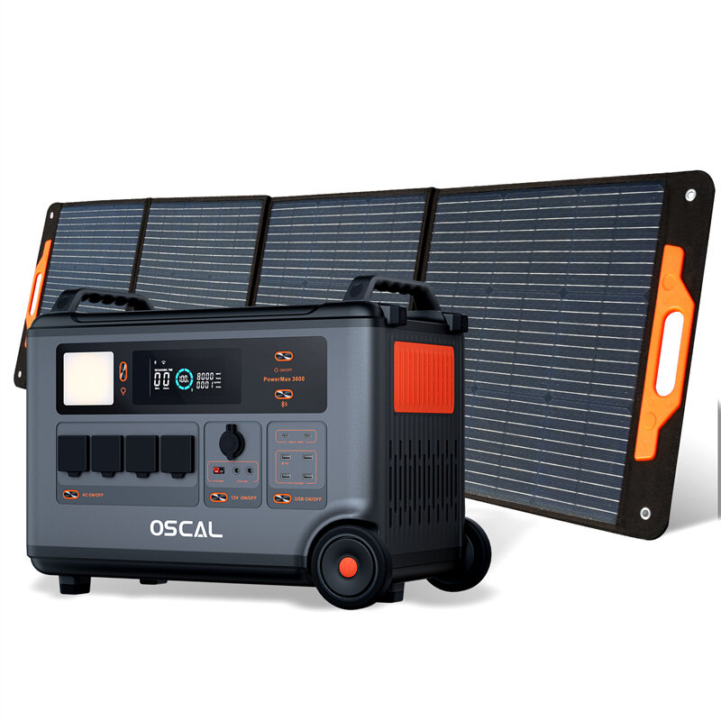 

Blackview Oscal Powermax 3600 Rugged Power Station 3600Wh to 57600Wh LiFePO4 Battery Pack Power Bank with 14 Outlets 5 L