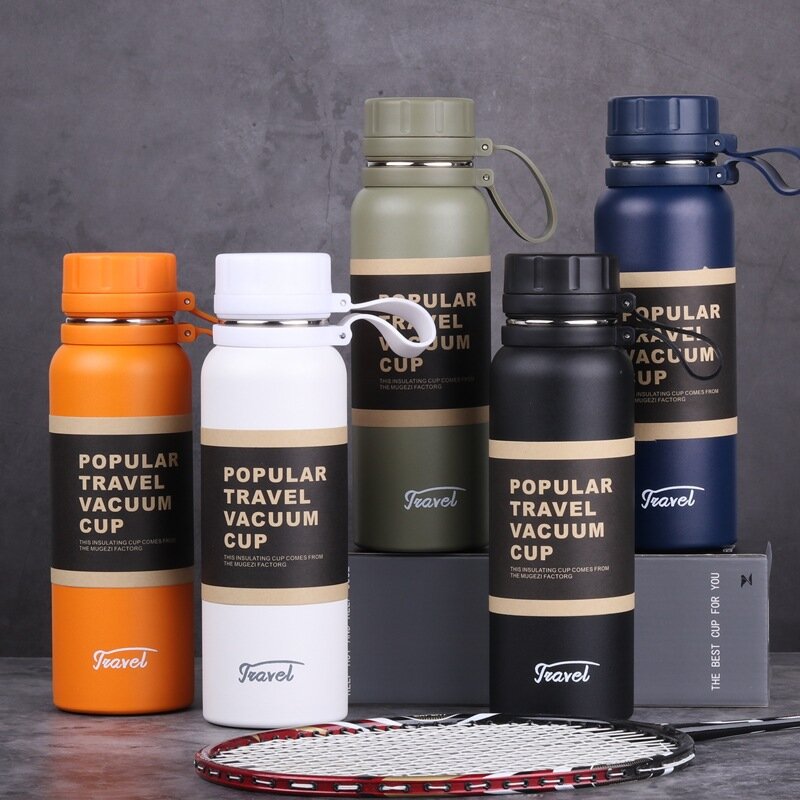 

650ml Portable Large Capacity Thermal Mug Vacuum Insulation Flask Water Bottle Stainless Steel Outdoor Sports Travel Wat