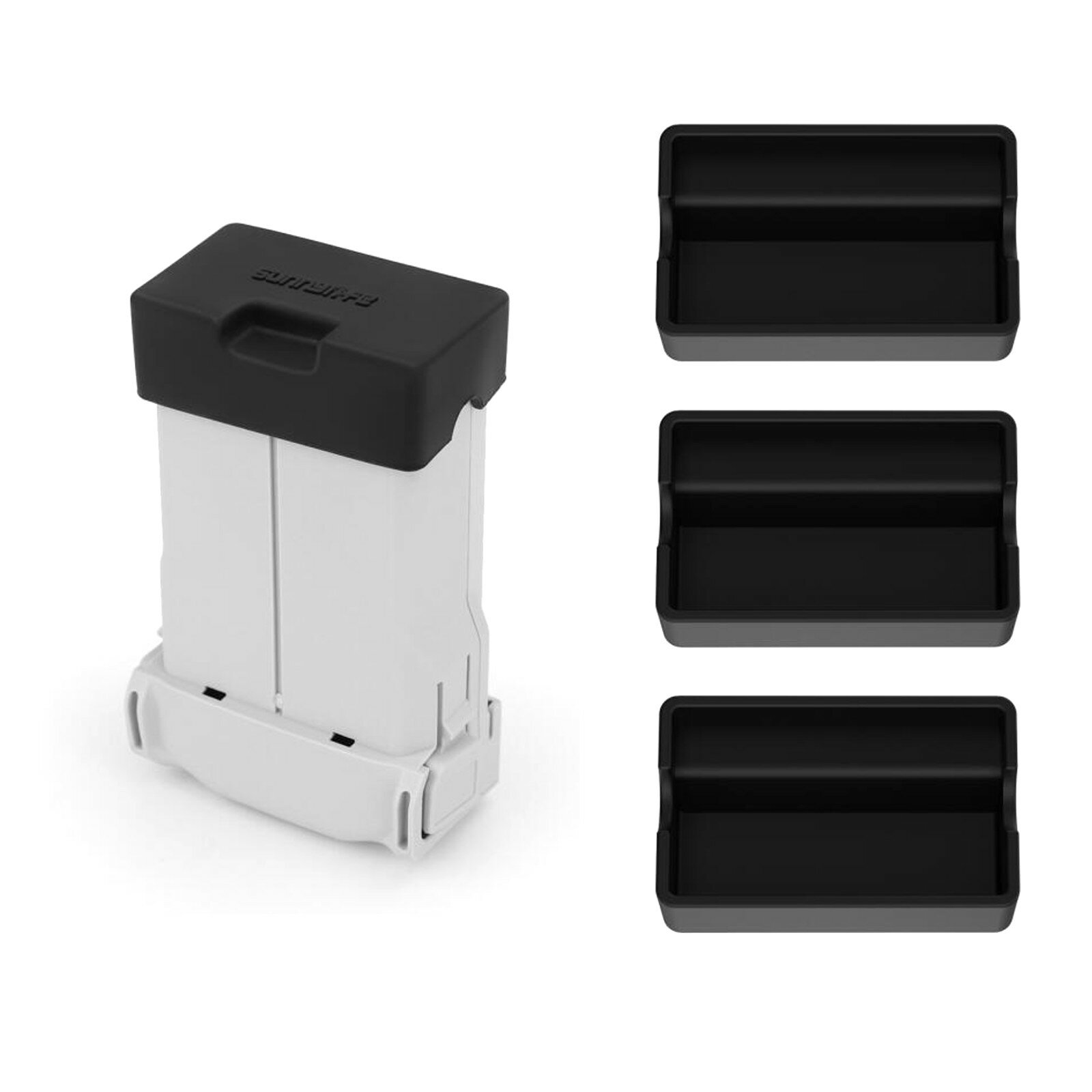 Sunnylife Battery Dust Plug Charging Port Covers Protector Dust-proof Cap 3Pcs for DJI Mini 3 PRO RC
