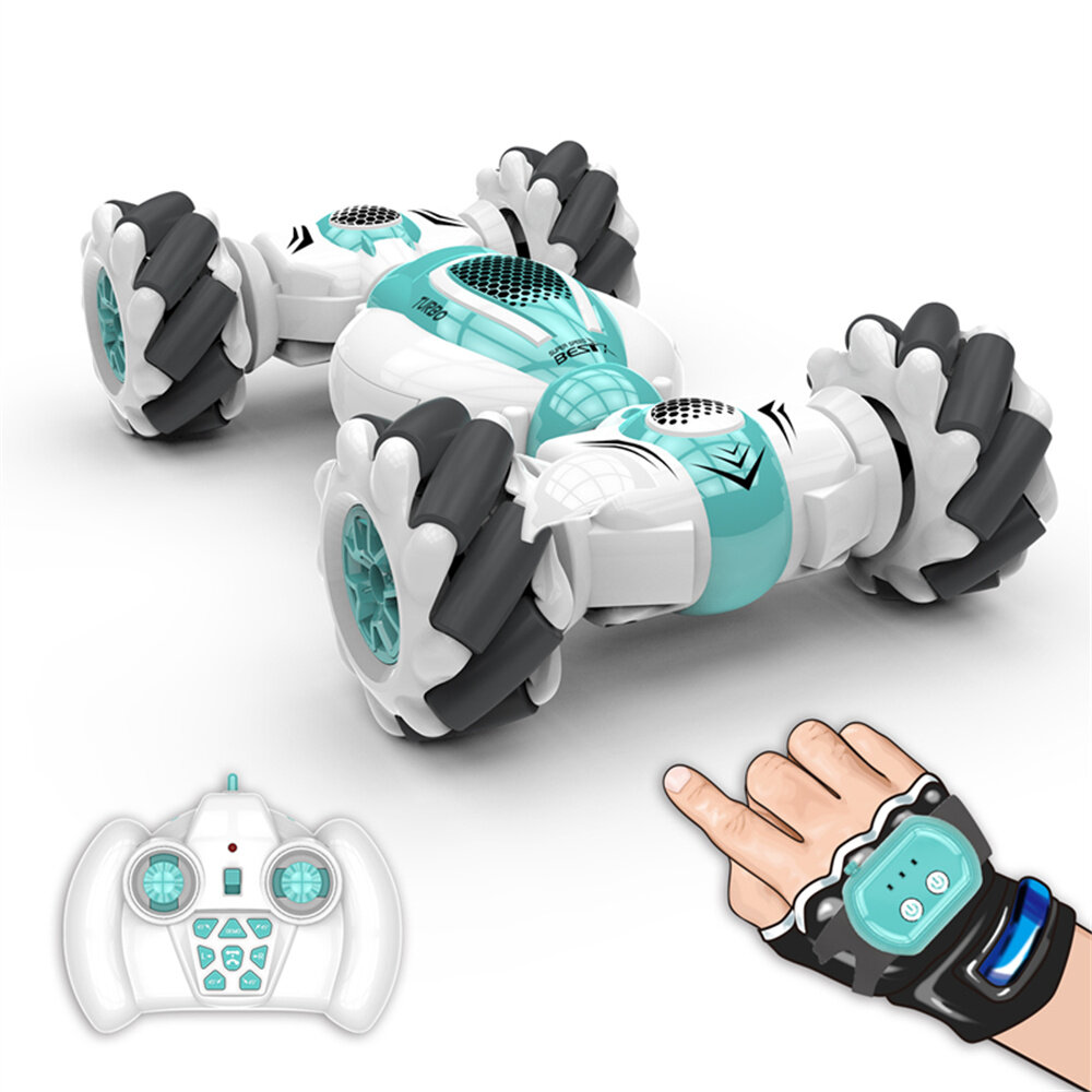 X-Power RC Stunt Car 2.4G Remote Control Gesture Sensor All-Terrain Toy Double Sided Rotating Off Road 360° Flips with L