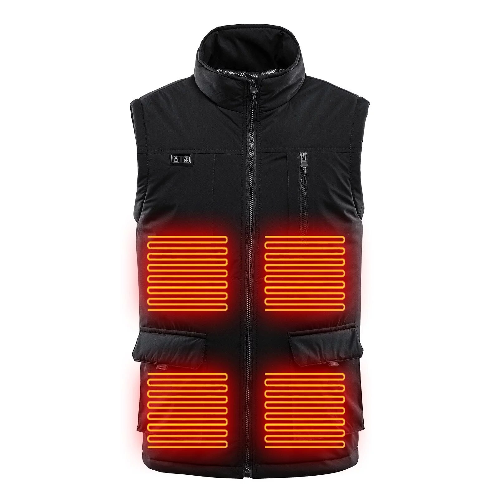 TENGOO HV-11B Unisex 11 Places Heating Vest 3-Gears Heated Jackets USB Electric Thermal Clothing Winter Warm Vest Outdoor Heat Coat Clothing