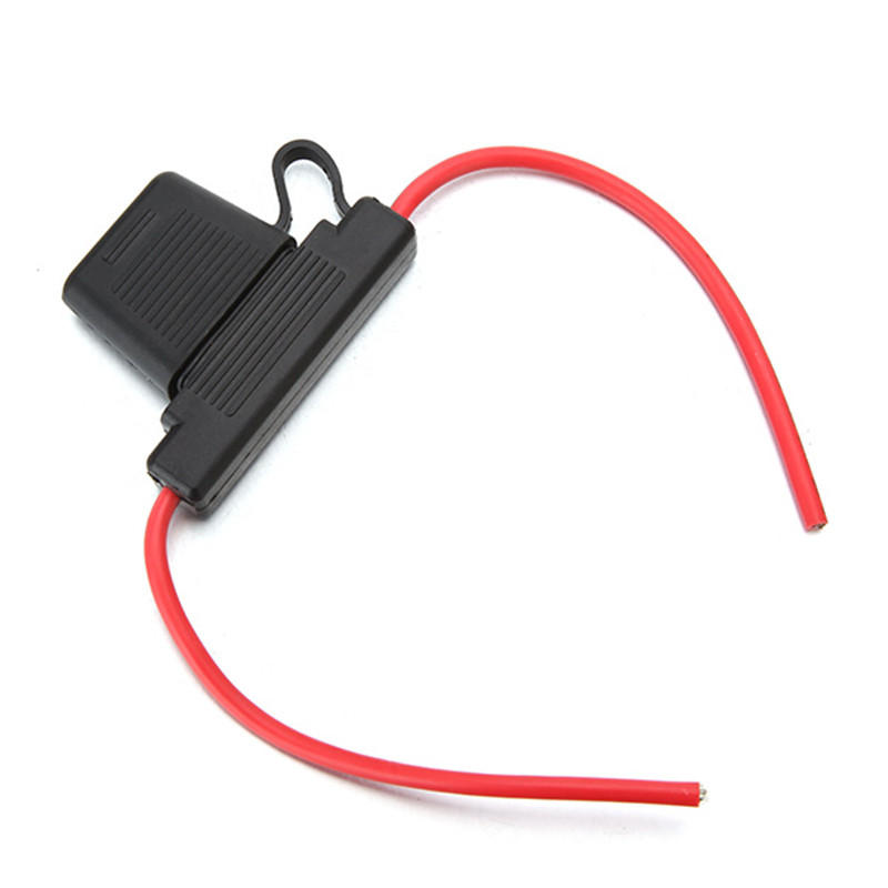 HS-812 Large Blade Inline Car Fuse Holder Waterproof 10 AWG Gause with 30AMP Fuse