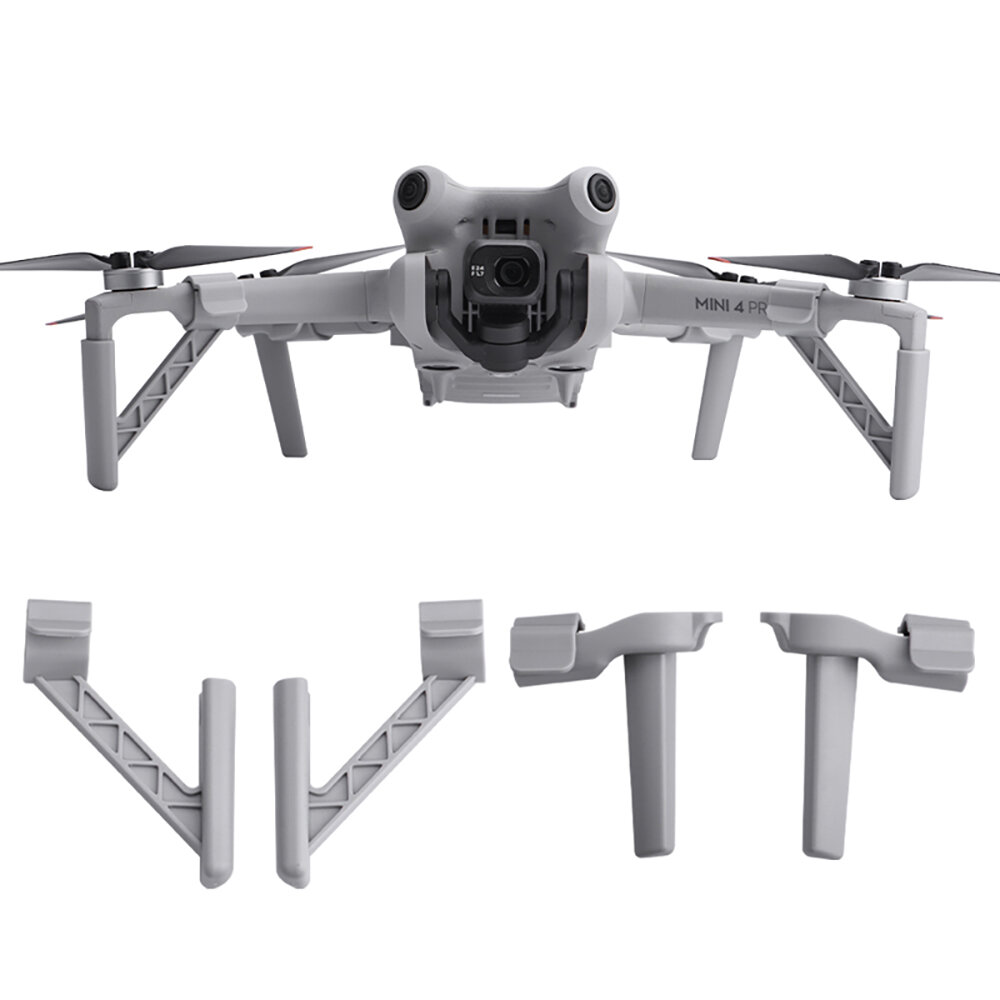 BRDRC Quick Release Extended Heightening Landing Gear Skid Legs Protector Support for DJI MINI 4 PRO RC Drone Quadcopter