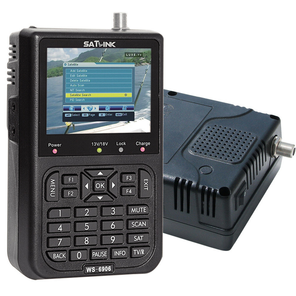

SATLINK WS-6906 3,5 дюймов LCD Satlink Finder DVB-S Digital Satellite Meter Finder Цифровой спутниковый измеритель DVB S