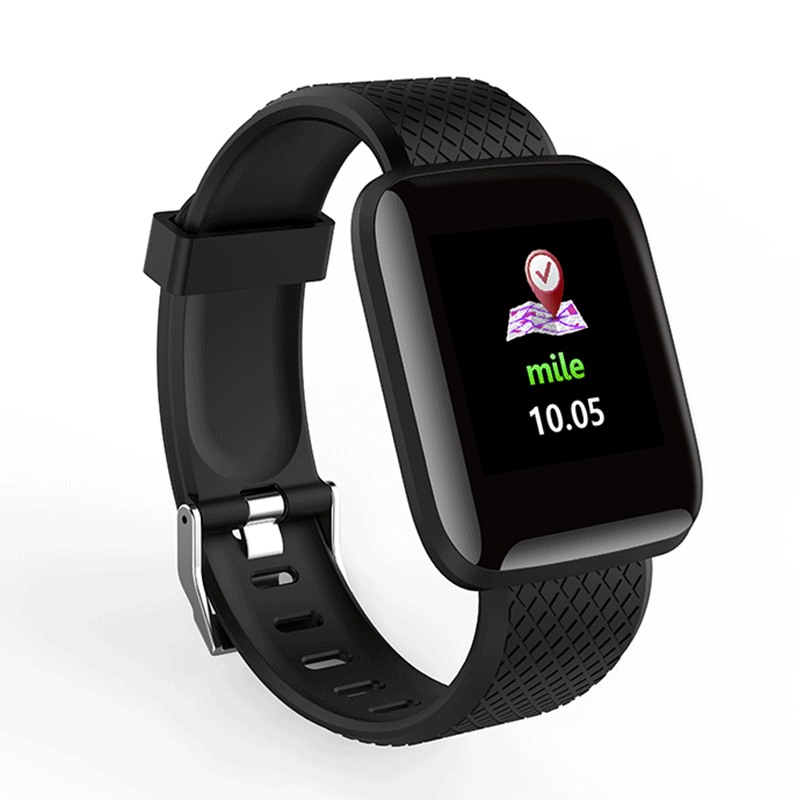 Bakeey D13 1.3 Inch Color Screen Touch Wristband HR Blood Pressure Monitor Visible Message Show Smart Watch