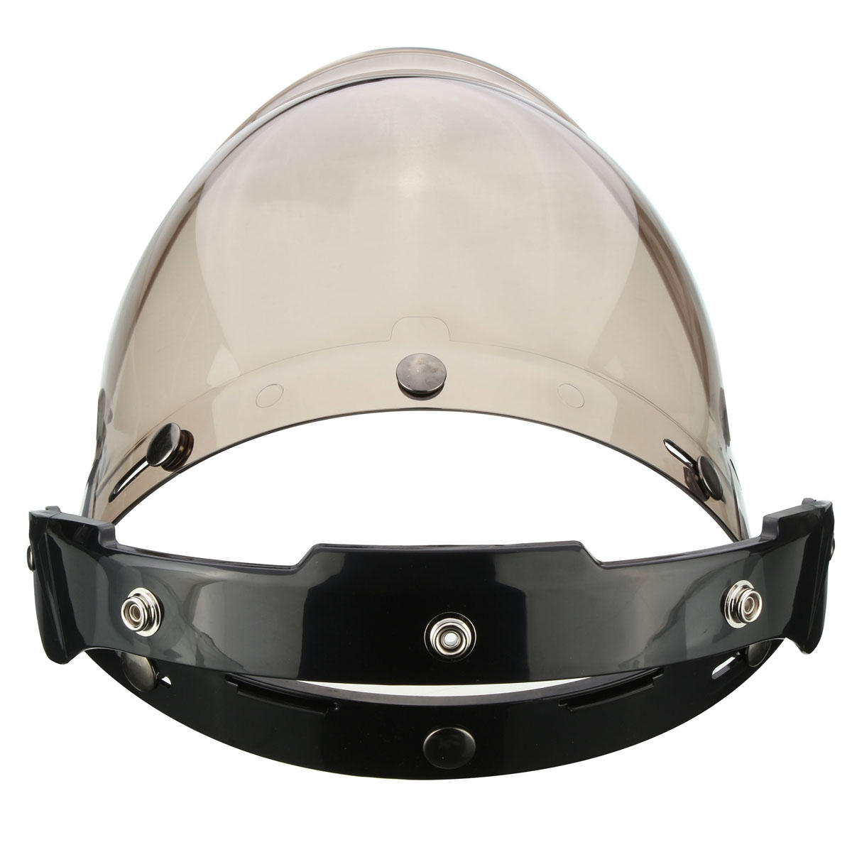 3-Snap Button Bubble Visor Flip Up Wind Face Shield Lens for Motorcycle Helmet 3 Color