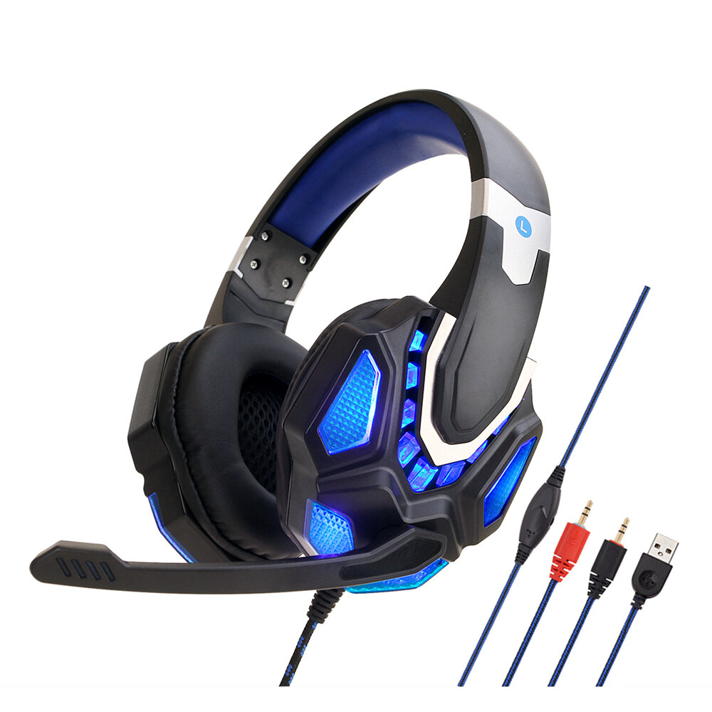 

Soyto Game Headphone 3.5mm Wired Bass Gaming Headset Stereo Surround Sound Headphones with Mic for Computer PC Gamer
