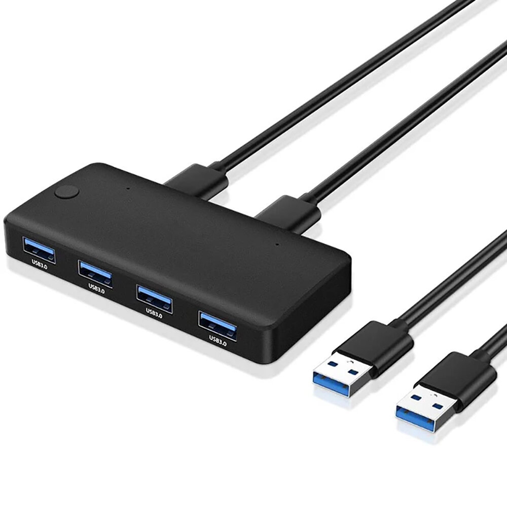 

USB3.0 Hub USB 3.0 Switch Selector 2 Port PCs Sharing 4 Devices USB 2.0 for Keyboard Mouse Scanner Printer Switch Hub