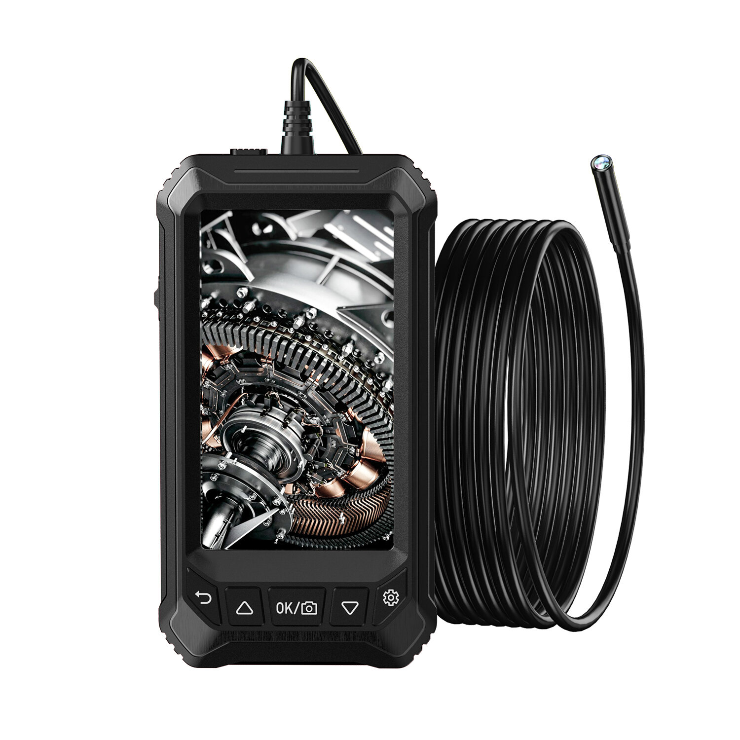 

INSKAM ALS5005 5M Borescope 2MP 8.0MM/5.5MM LCD Handheld Digital Inspection Endoscope with 5.0-Inch High-Definition IPS