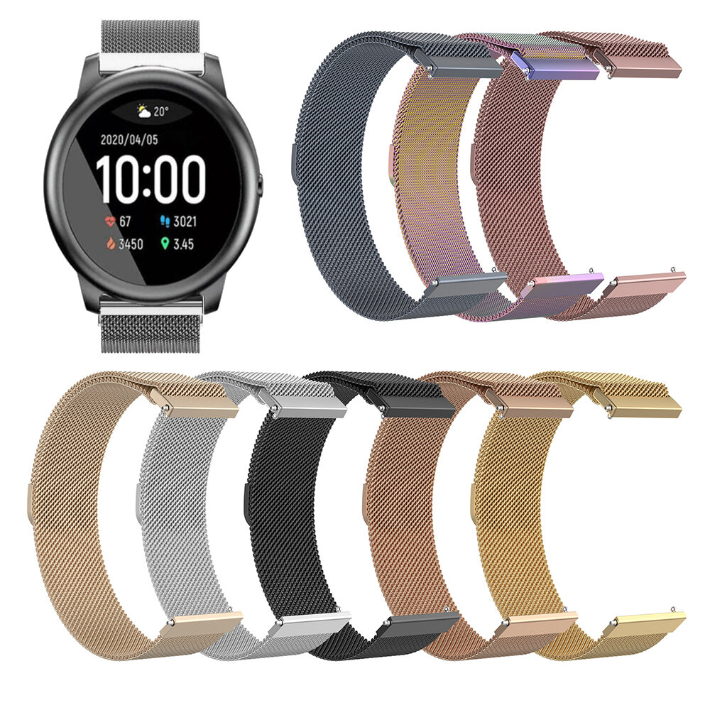 Bakeey 22 mm universele horlogeband magnetische horlogeband voor Haylou Solar / Huawei horloge GT / 