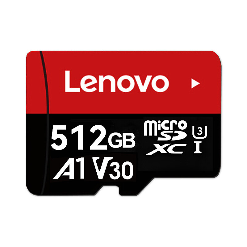Lenovo T1 U3 High Speed TF Memory Card 512GB Micro SD Card Flash Card Smart Card for Phone Camera Driving Recorder