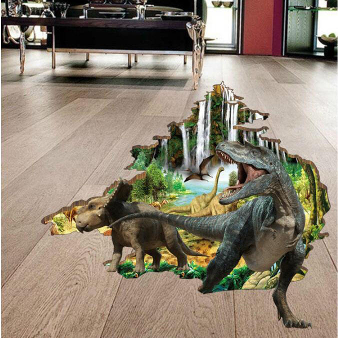 

Miico 3D Творческий ПВХ стены наклейки Главная Декор Mural Art Съемный стикер Декор динозавров