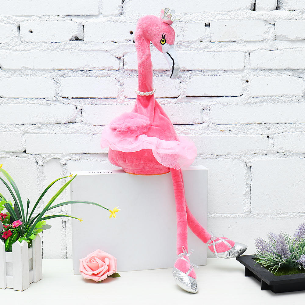 Flamingo zingend Dancing Pet Bird 50cm 20 Inch Christmas Gift Knuffel Cute Doll