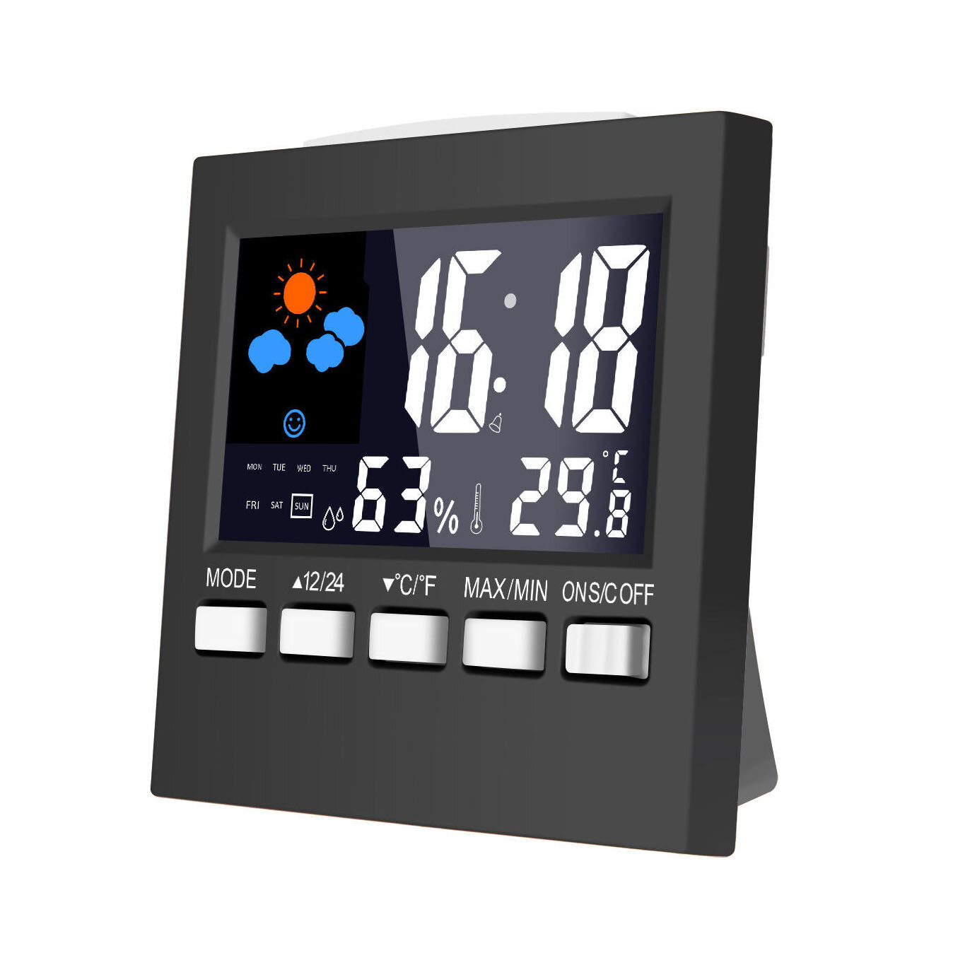 Calendar Time LED Digital Alarm clock Thermometer/Hygrometer Display Timer