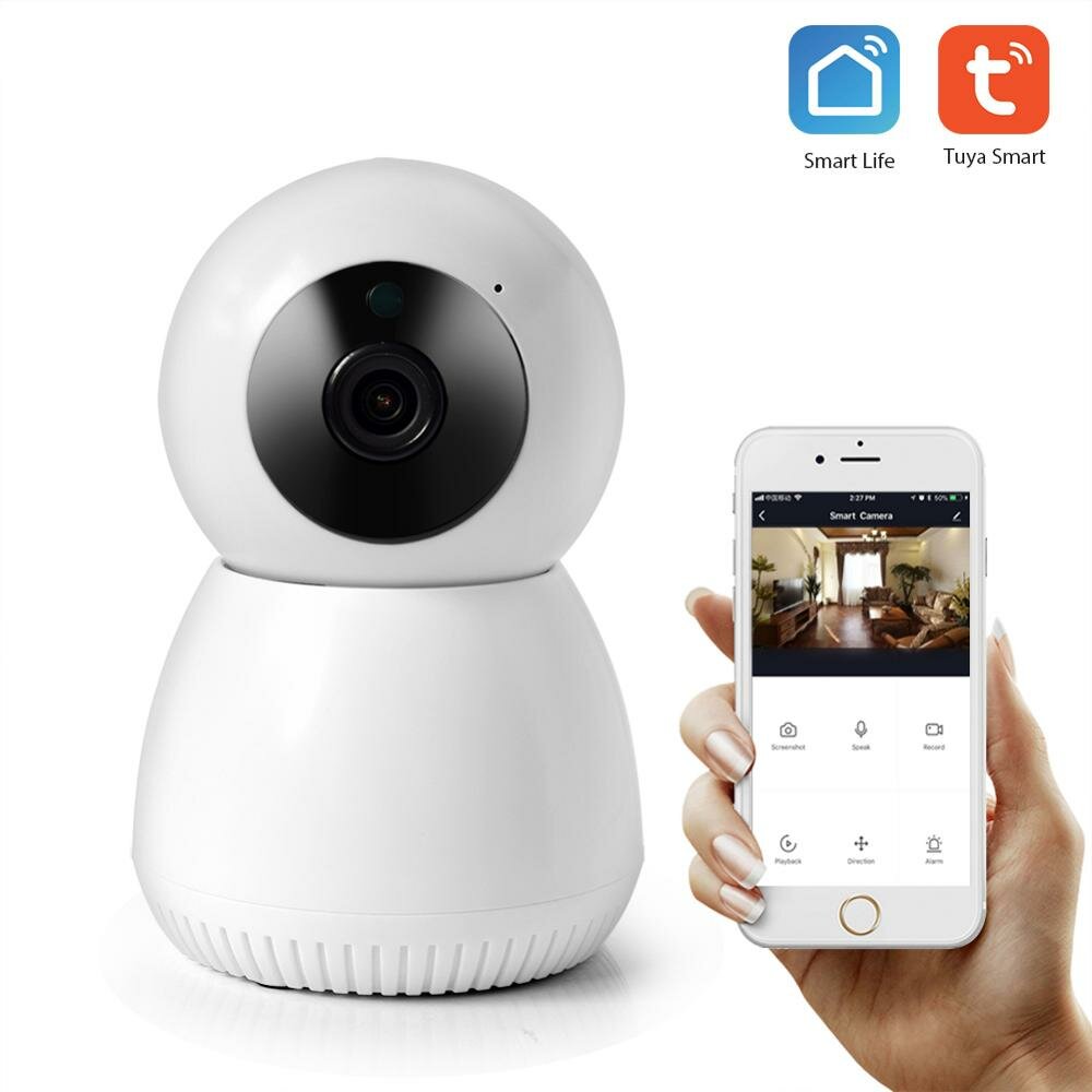 

Tuya Smart Life S2-X0 Full HD 1080P 2MP Wi-Fi Camera PT Video Control Work with Alexa Google home