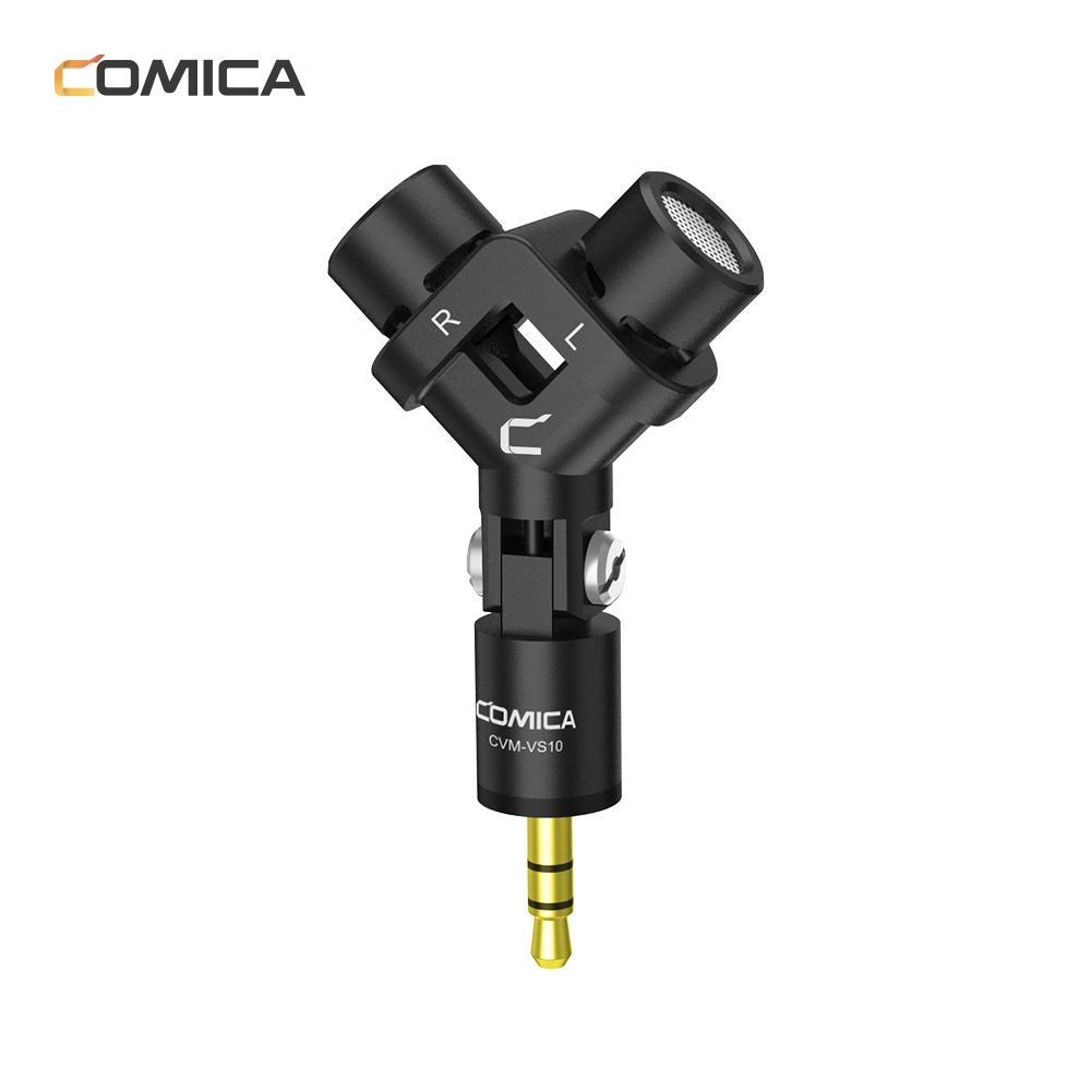 Comica CVM-VS10 XY Stereo Dual Microfoon Mini Flexibele 3,5 mm Plug Microfoon Microfoon Voor GOPRO C