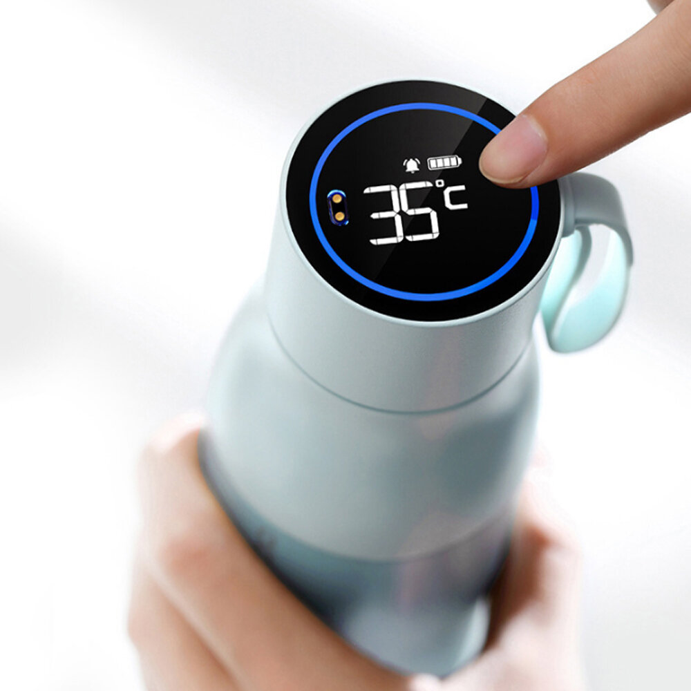 Botella de agua con termo HUAWEI Honor VSITOO de 450 ml, pantalla LCD de temperatura, prueba de calidad del agua, aplicación Bluetooth, taza aislada con carga magnética.