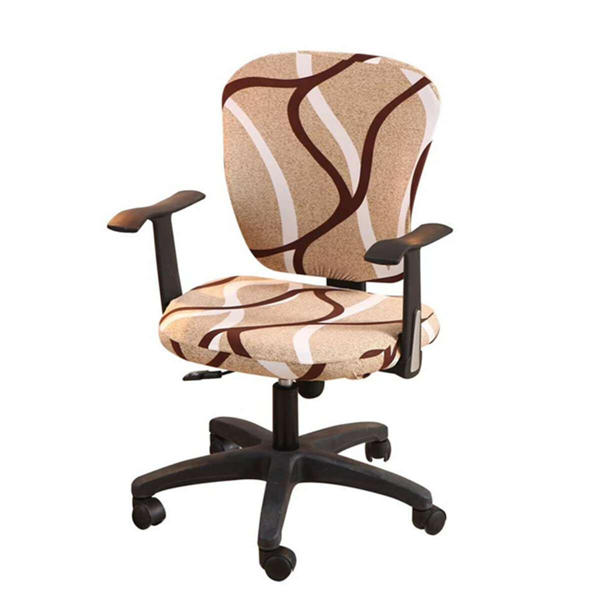 

2Pcs/set Office Chair Cover Elastic Computer Rotating Chair Protector Stretch Arm Chair Seat Slipcover Home Office Furni