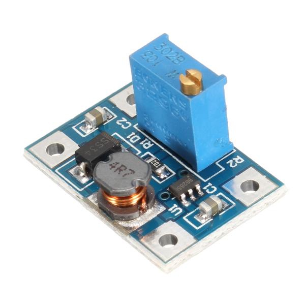 

10pcs 2A DC-DC SX1308 High Current Adjustable Boost Module Short Circuit Protection Overheating Protection Function