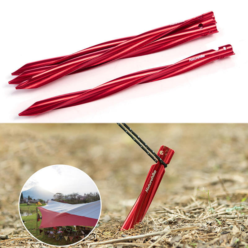 Naturehike NH17D024-D Tent Pegs 7001 Aluminium Alloy Nails Camping Stake Accessories
