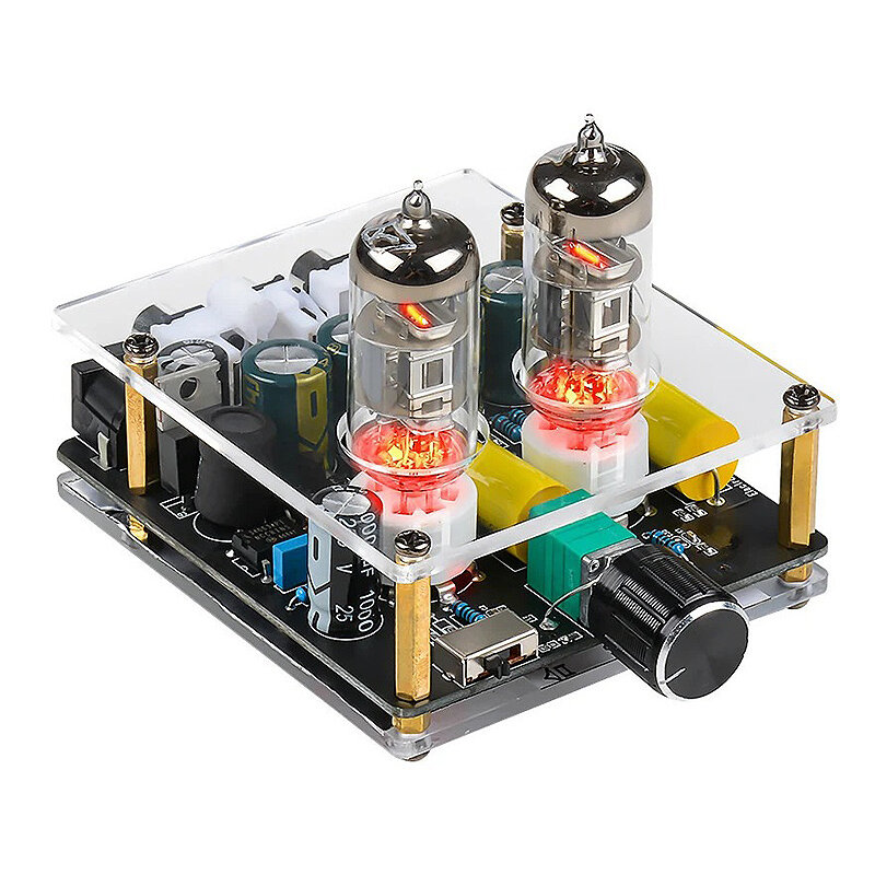 

HiFi Tube Preamp 6A2 Tube Preamplifier Amplifiers Upgraded Bile Buffer Auido Amp Speaker Sound Amplifier for Home Theate
