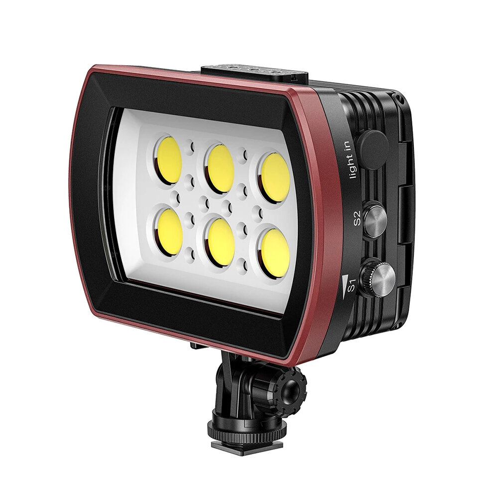Seafrogs SL- 22 IPX8 40M Waterproof LED Light 6000LM Camera Fill Light Flash Underwater Diving Lamp 