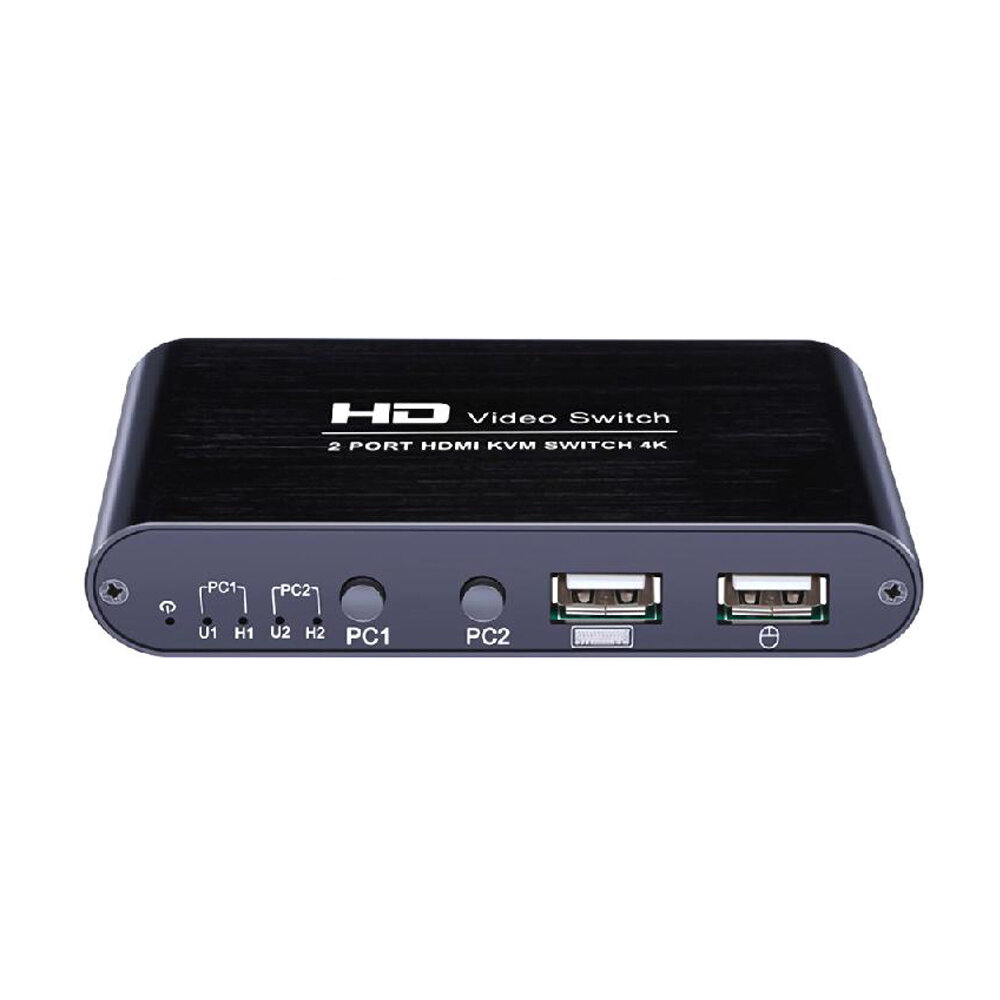 AIMOS HD Video Switch 2 Port HDMI KVM Switch 4K Share Switcher Splitter Box om printertoetsenbordmui