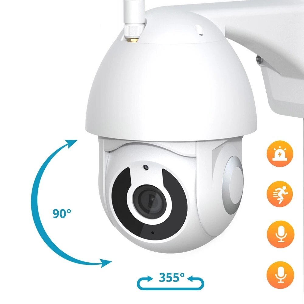 Zemismart Tuya WIFI 1080P IP Camera Smart Monitored Camera Human Detection Home Security Two Way Aud