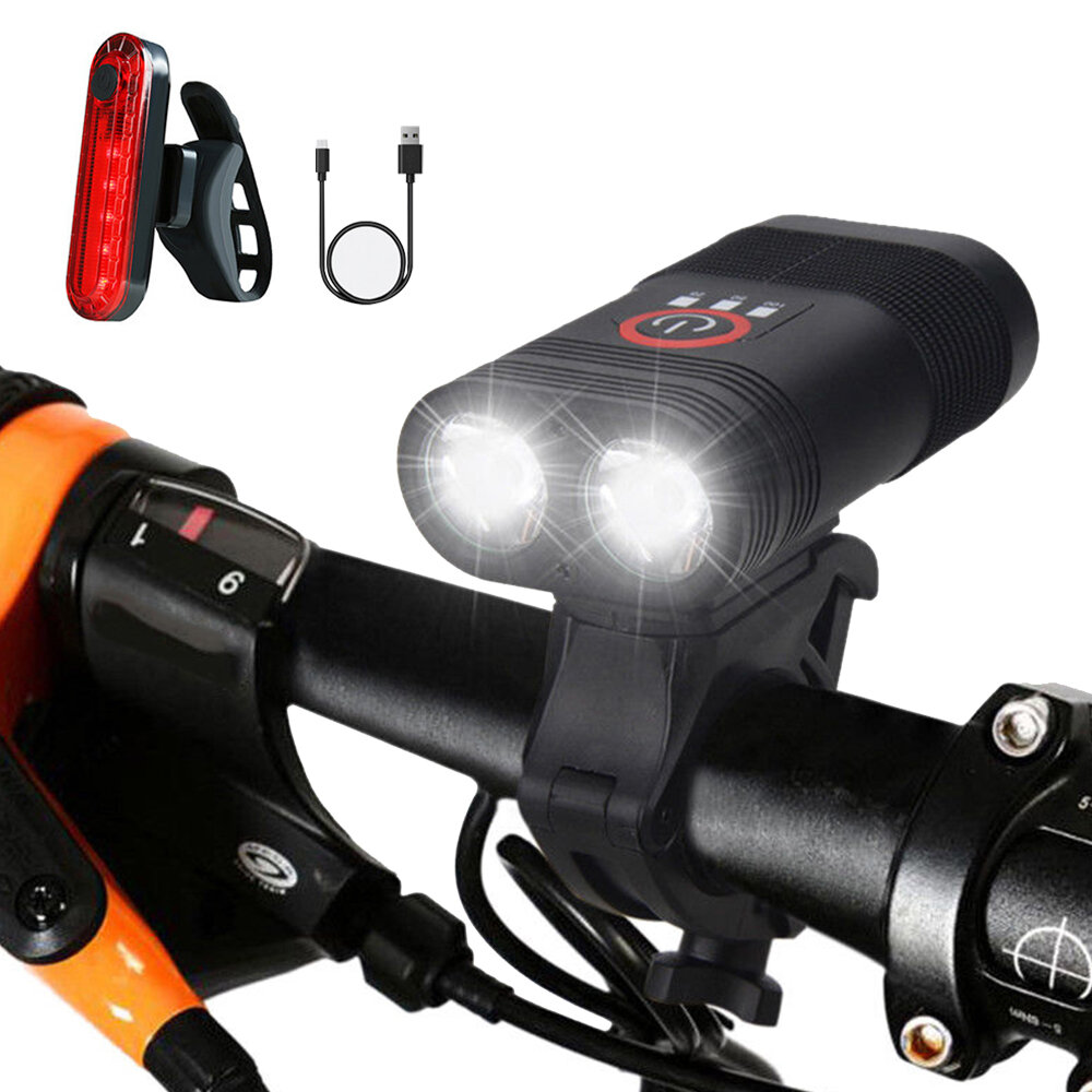 USB wiederaufladbare LED Fahrradscheinwerfer Fahrradscheinwerfer  Rückleuchte 
