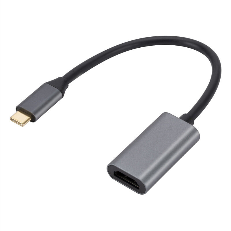 

MnnWuu USB3.1 Type-C Кабель-адаптер HDMI Алюминиевый корпус Преобразование HD-видео с экранным кабелем для ноутбука, моб