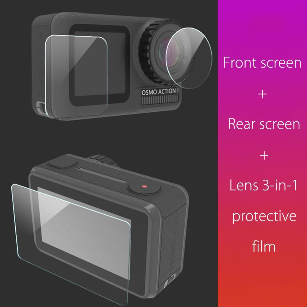 2.5D 3 in 1 Anti-kras Transparant Gehard Glas Screen Protector Lens Beschermfolie Sets Clear voor DJ