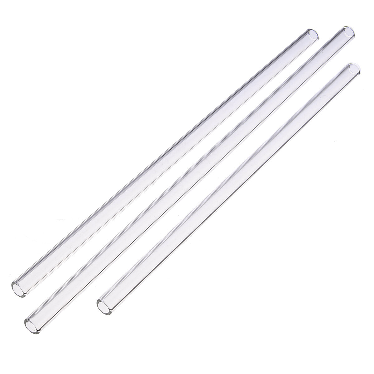 Reusable Wedding Birthday Party Clear Glass Drinking Straws Thick Straw