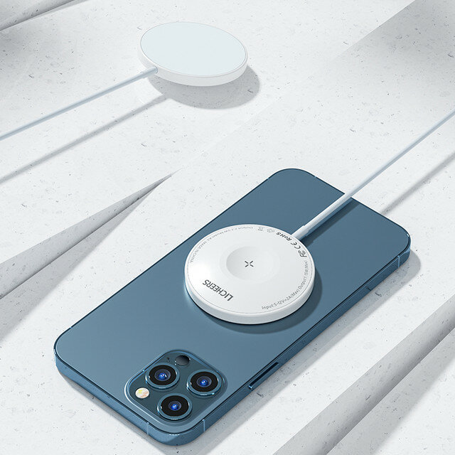

LICHEERS 3 в 1 15 Вт Магнитное беспроводное зарядное устройство для быстрой зарядки для iPhone 12 12 Pro Max для Samsung