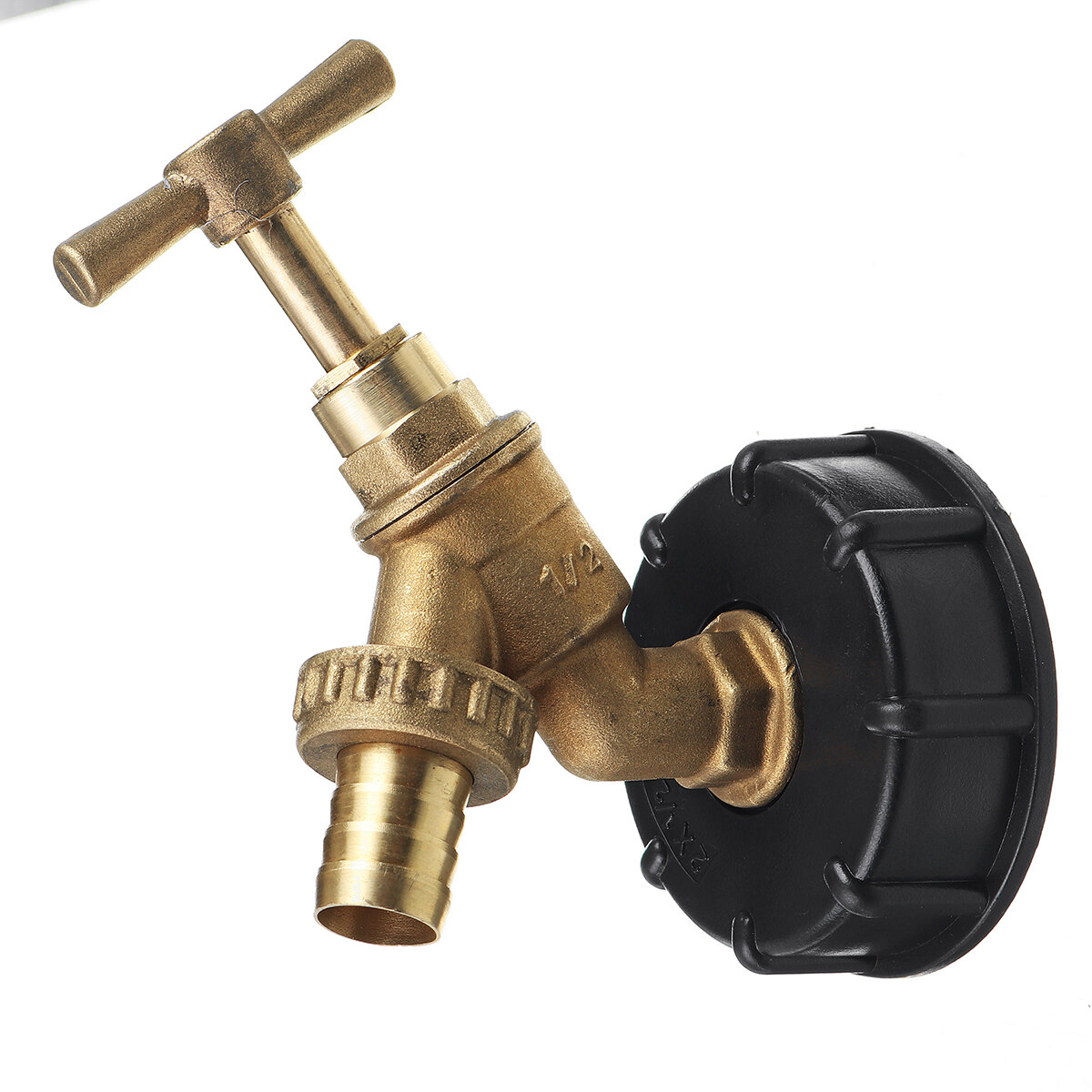 1/2 Inch S60x6 IBC Watertank Adapter Tap Uitlaat Vervanging Klepfitting voor Tuin Water Connector