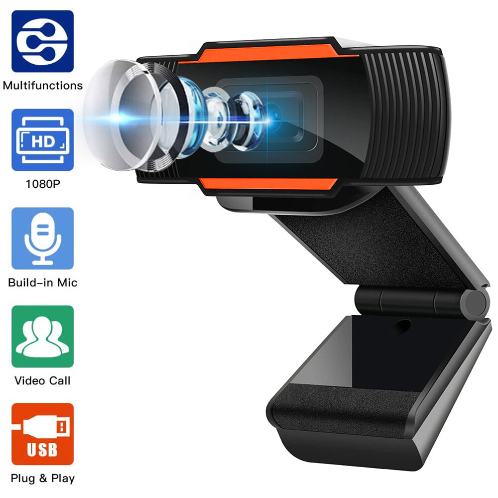 

Webcam 1080P 720P 480P Full HD Web Camera USB Plug Web Cam For PC Computer Laptop Live Streaming Mini Video Cams with Mi