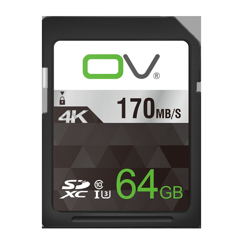 OV 64G Storage Card SD Memory Card High Speed 170MB/S 4K HD Micro SD Card for SLR Digital Camera Video Recording