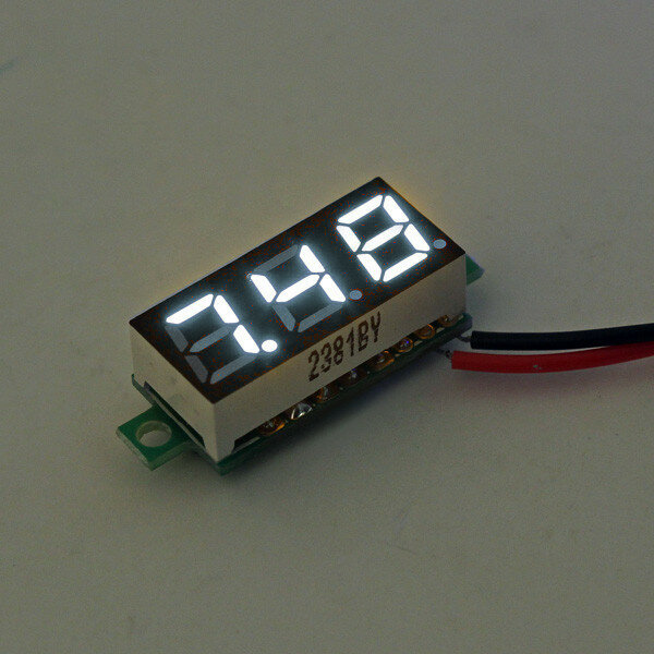 

5Pcs Geekcreit® White 0.28 Inch 3.0V-30V Mini Digital Volt Meter Voltage Tester Voltmeter