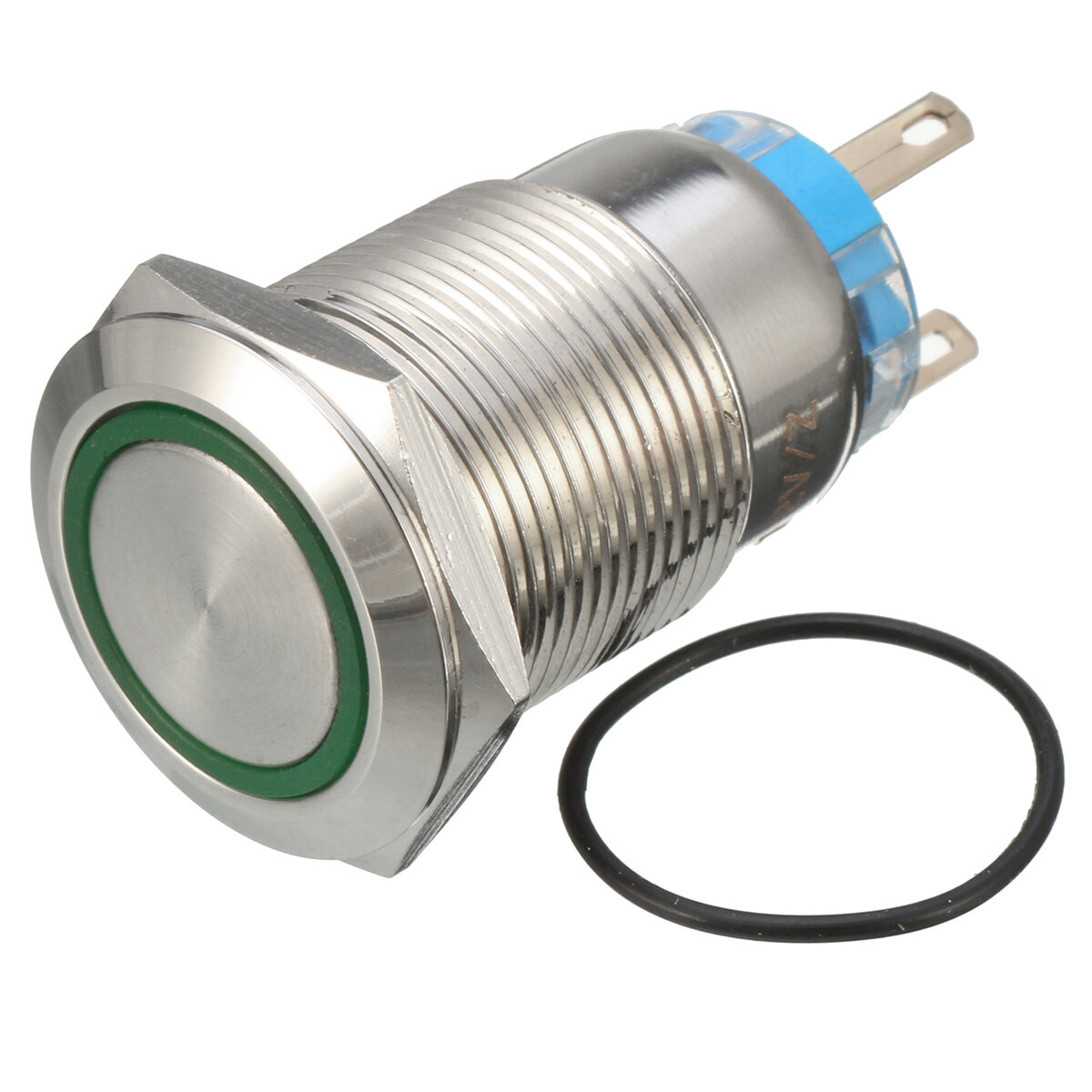 5-pins 19-mm LED-licht Verlichte drukknop Vergrendelingsschakelaar SPDT Waterdicht